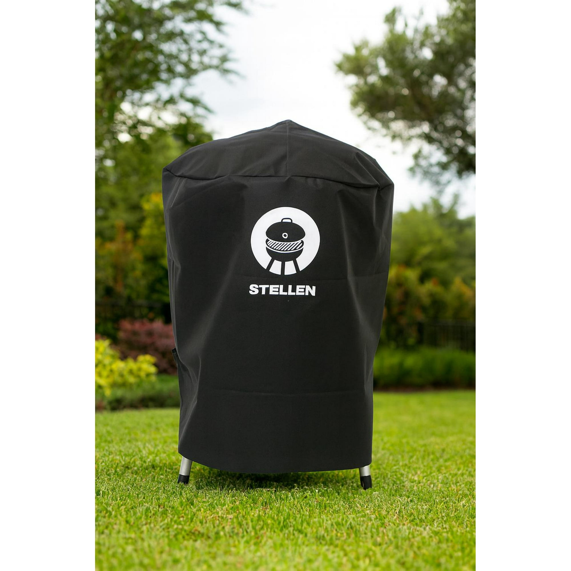 Cosas Casa - Cubre Parrilla Impermeable Funda Algarrobo Redonda Negro