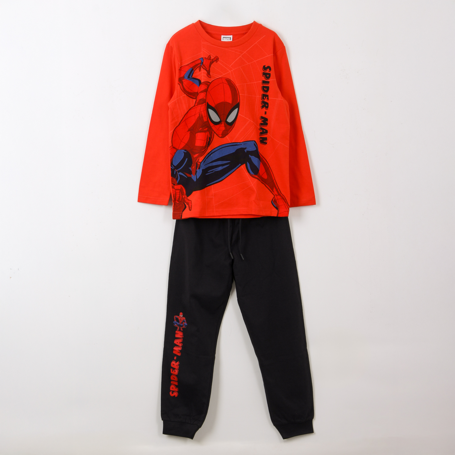 Pijama Manga Larga Niño Pose Spiderman Rojo Marvel