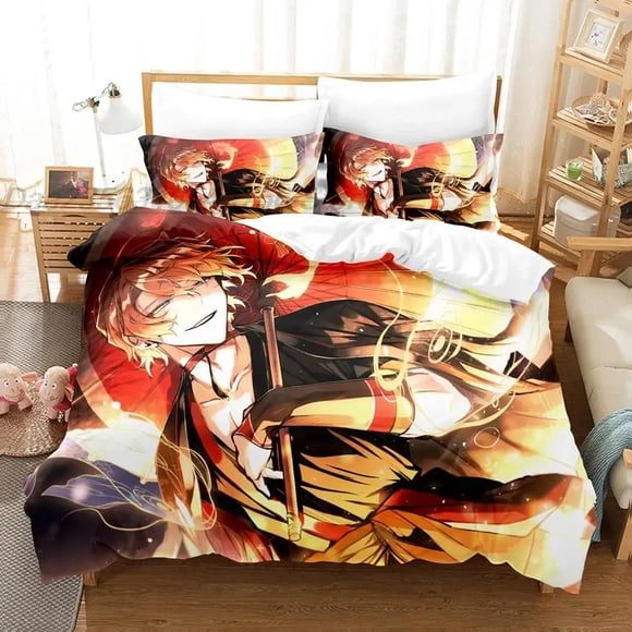 Bungo Stray Dogs Nakahara Chuuya Bedding Set Bed Set Adult Kid Bedroom Duvet cover Sets Bed Sheets