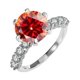 thumbnail image 1 of Anillos de Diamante de 5Uds Oro Blanco de 18K Moissanite Rings para Mujer Regalo Color D Claridad VVS1 Anillo de Plata Esterlina S925 Joyería Anillos de Compromiso de Moissanita con Certificado, 1 of 8