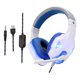 thumbnail image 5 of Auriculares Para Juegos Con Cable Montados En La Cabeza Con Micrófono Y Luz LED Blanco Azul, 5 of 5