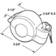 thumbnail image 2 of Dispositivo de bloqueo de pomos de puerta Prime-Line S 4180 gris (individual), 2 of 3