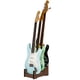 thumbnail image 1 of Soporte para guitarra EAMC XHXX de 3 soportes, madera color nogal, 1 of 7
