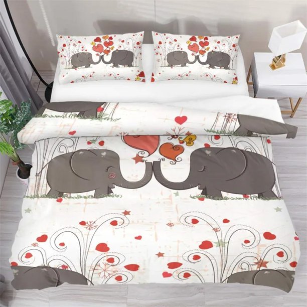 Super soft and comfortable polyester/cotton bedding set Cartoon animation 3D digital printing bedding set Bedroom decoration Bed Sheets