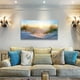 thumbnail image 2 of 1pc Blue Sun Beach Grass Ocean Landscape Painting Office Wall Decor Wall Art For Living Room Large Size Wall Decorations Pictures Canvas Prints For Home Decoration No Frame, 2 of 3