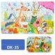 thumbnail image 1 of 60pcs Jigsaw Puzzle Cartoon Animal Vehicle Games Baby Educational Toys, For Kids Christmas Gifts, 1 of 3