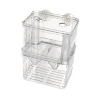 Magideal - Separador De Criadero De Caja De Reproducción De Peces, Huevo De Pescado Aislado, Con Tazas De Succión, Caja De Eclosión De Flotador Para Guppy Betta M