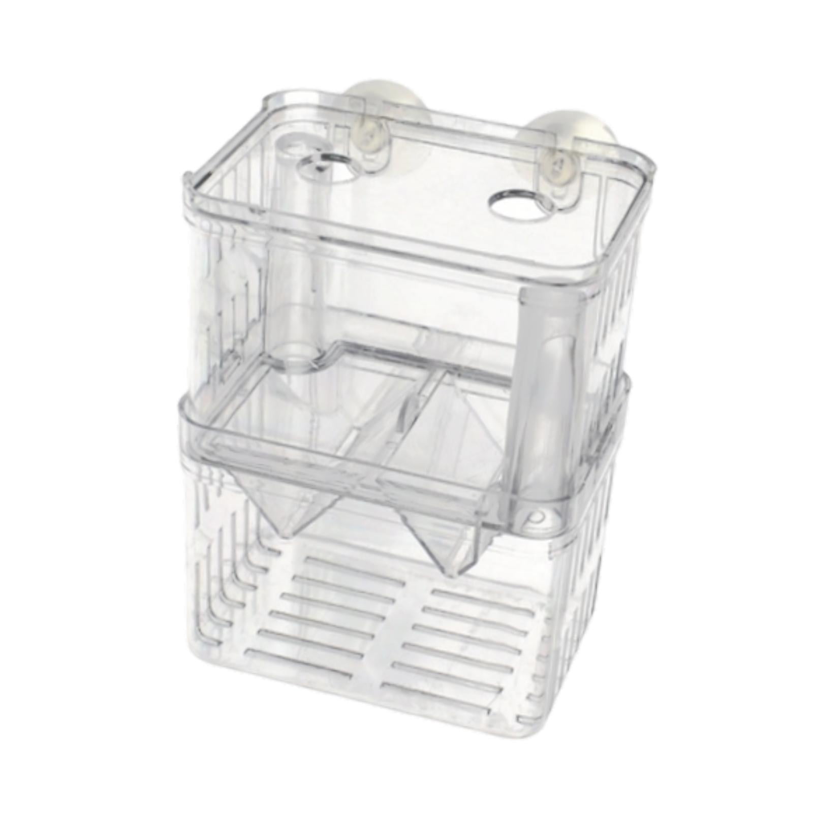 Magideal - Separador De Criadero De Caja De Reproducción De Peces, Huevo De Pescado Aislado, Con Tazas De Succión, Caja De Eclosión De Flotador Para Guppy Betta M