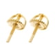 thumbnail image 1 of Pendientes Con Parte Trasera Para Adultos Y Mujeres, Para Uso Diario, Fiesta, Halloween, Dorado, 1 of 5
