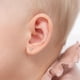 thumbnail image 2 of Aros solitario de circon 4 puntas en oro 14k para bebe y niñas 2mm, 2 of 3