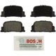 thumbnail image 1 of Juego de pastillas de freno de disco Bosch BE835 de cerámica azul para Lexus ES300, Scion tC, Toyota, 1 of 2