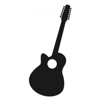 Rienda Libre Graphics - Decomural Acoustic Guitar Musical Notes Instruments Ws-15518