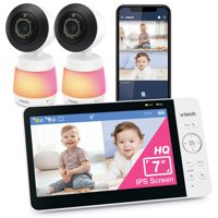 Monitor De Vídeo Para Bebés Vtech Smart Hq Max Twin Con 2 Cámaras De 7 Pulgadas