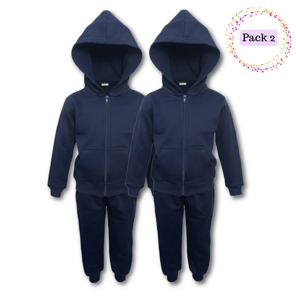 Genérico - Pack 2 Buzo Completo Poleron Y Buzo Niño Escolar