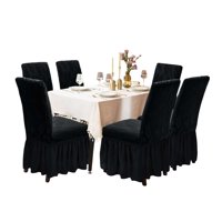 Genérica - Pack 6 Fundas Sillas Turcas Con Diseño Hojas H1