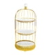 thumbnail image 4 of Soporte De Metal Para Postres Y Pasteles, Jaula Para Pájaros, Centro De Mesa, Boda, Hogar, Tres Capas, 4 of 5