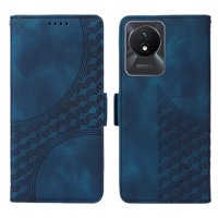 Carcasa Foxdock Vivo Y02 4G De Cuero Pu, Diseño Acolchado Clásico, Protección Contra Caídas Y Rayones