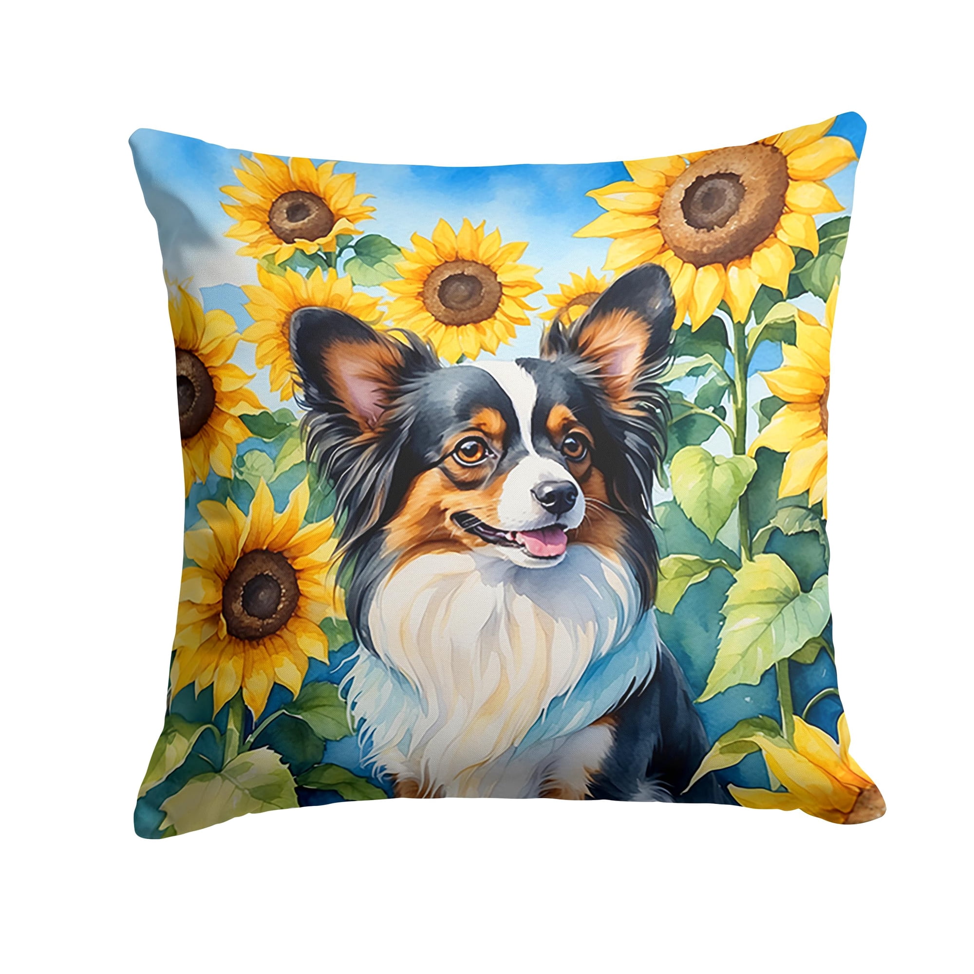 Carolines Treasures - Cojín Sunflowers Papillon 35 X 35 Cm
