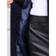 thumbnail image 5 of INSPIRE CHIC Abrigo de Doble Botonadura para Mujer con Cuello Alto, Gabardina de Longitud Media, Abrigo de Invierno con Cinturón, Talla S, Azul Oscuro, 5 of 6