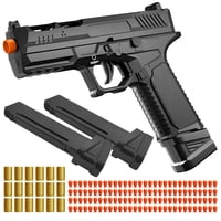 Pistola De Juguete Soft Bullet Witcrety Con 120 Balas, 18 Proyectiles Y 2 Cartuchos
