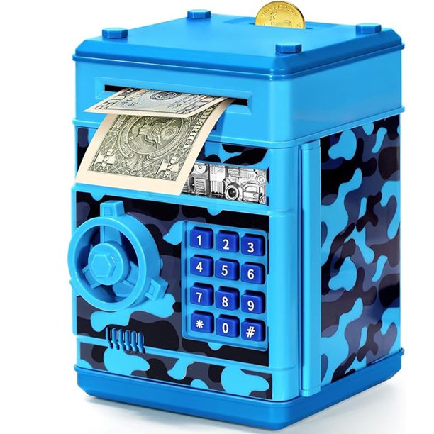 Alcancía Para, Banco De Dinero Con Contraseña/lindo Mini Cajero Automático, Caja De Seguridad Para Dinero En Efectivo, Gran Y Práctico Regalo De Cumpleaños Para Niños Y Niñas