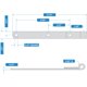 thumbnail image 2 of Bisagra para correa National Hardware N130-765, 30 cm, acero zincado, 2 of 2