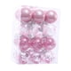 thumbnail image 4 of 24 Piezas De Adornos Navideños De Bolas Irrompibles Para Fiestas Navideñas En Casa, Color Rosa Transparente, 4 of 5