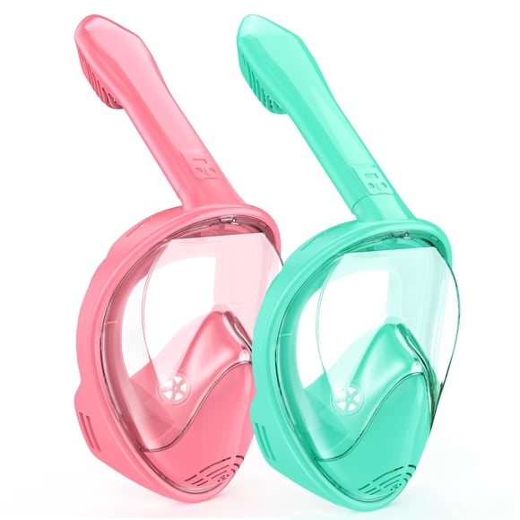 Máscara de Snorkel Ezire Full Face para Niños – Cian y Rosa
