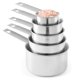 thumbnail image 5 of Juego de tazas y cucharas medidoras Laxinis World de acero inoxidable, 10 piezas, 5 of 8