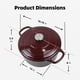 thumbnail image 4 of Olla holandesa Home VSS 23 L Merlot de hierro fundido esmaltado, 4 of 5