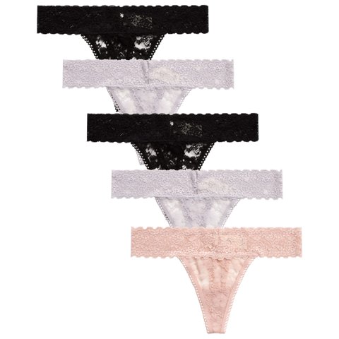 Paquete De 5 Tangas De Microfibra Para Mujeres Jessica Simpson