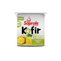 Yoghurt Kefir Con Trozos Piña Pote 120 G Soprole