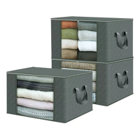 3 Unidades Organizador Belug De Bolsas De Almacenamiento De Ropa Gris