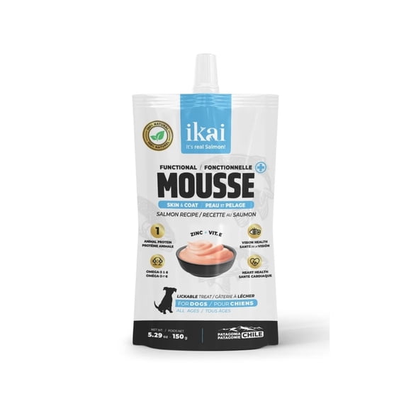 Ikai Perros Mousse De Salmón Piel Y Pelaje 150 Grs.