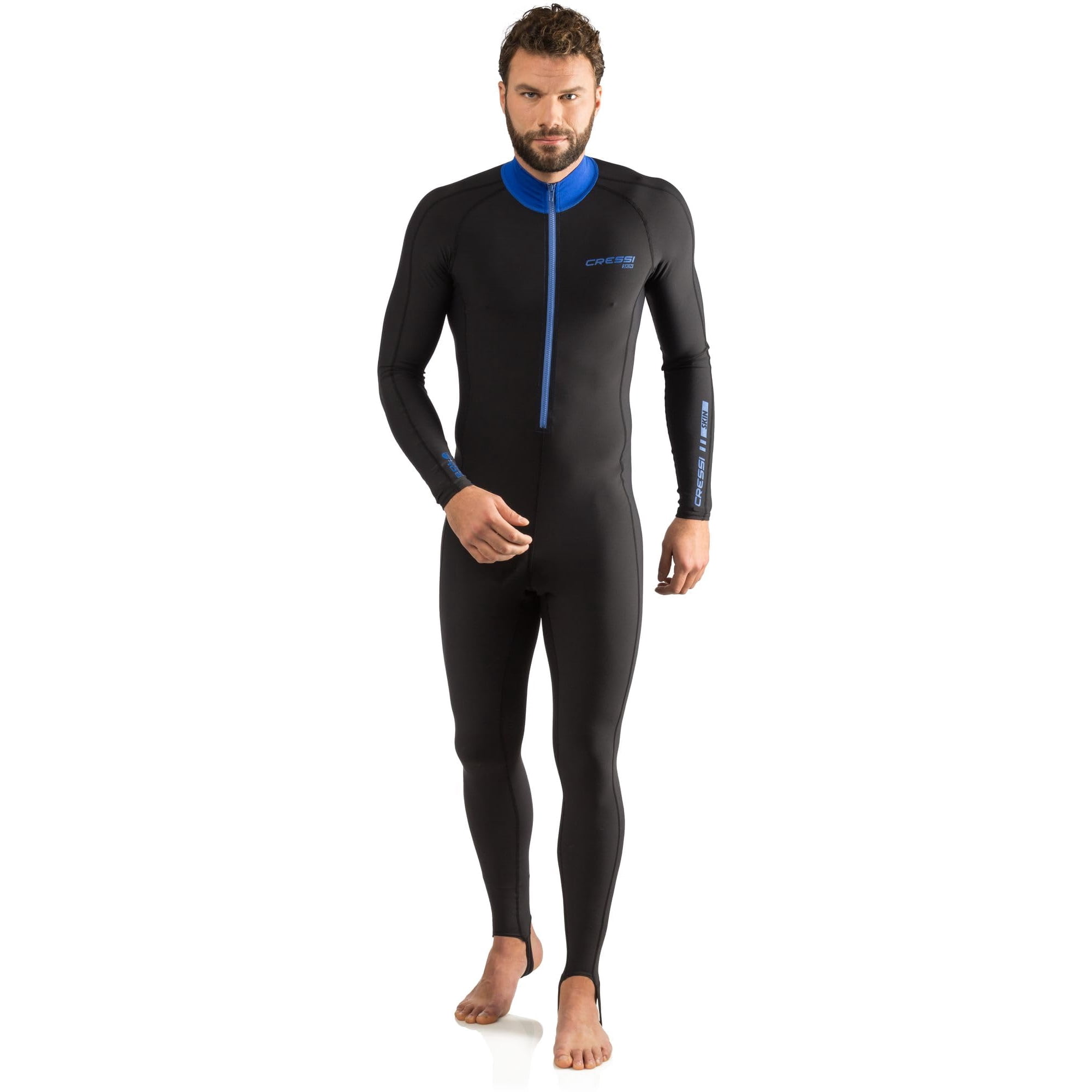 Rash Guards Cressi Skin Full Body, Negro/azul, Para Hombre, Talla L