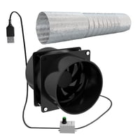 Magideal - Extractor De Pared Ventilador Portátil Cobertizo Ventilador Extractor De Montaje En Techo Y Pared Ventilador De Ventilación Para Ventana Oficina Ventilador Doble Con Tubo