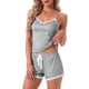 thumbnail image 1 of INSPIRE CHIC Conjuntos de Pijamas para Mujer Ropa de Dormir con Encaje Tops con Pantalones Cortos Camisola con Tirantes Ajustables Loungewear S Gris, 1 of 6
