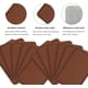 thumbnail image 4 of 20 parches de cuero sintético para sombreros con adhesivo, rectangulares, en blanco, para reparación de telas, costura láser, 7,6 x 5 cm (caqui), 4 of 7