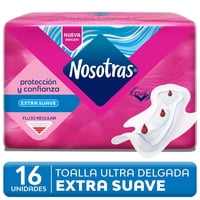 Toallas Higiénicas Con Alas Ultra Invisible Tela Suave 16 Un Nosotras