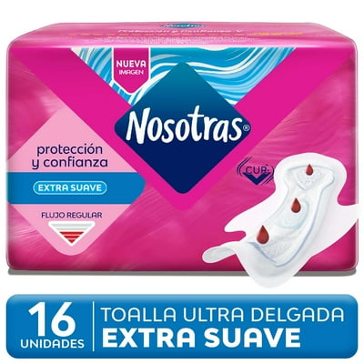 Toallas Higiénicas Con Alas Ultra Invisible Tela Suave 16 Un Nosotras