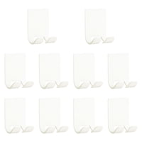 Magideal - 10 Piezas Ganchos De Rasuradores, Soporte Para La Barandilla De Ducha, Perchas De Toallas De Túnica, Gancho De Toalla De Baño, Autocontrol Para Ducha Blanco