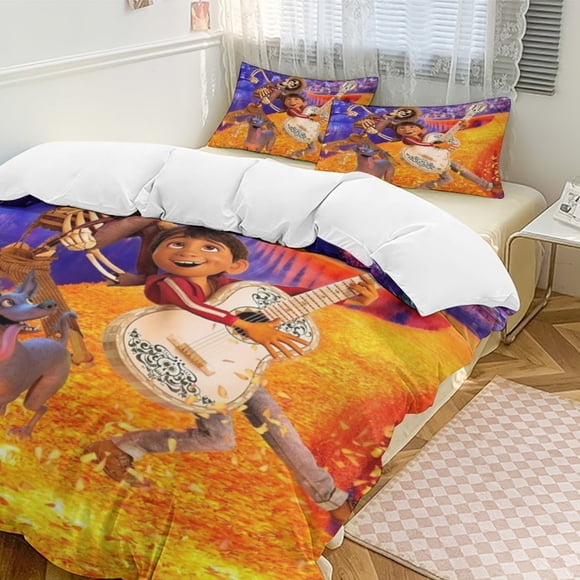 Coco 3-Piece Bedding Set Warm And Comfortable Soft Duvet Cover Bed Set for Boys Girls Kids Adult Bedroom All Season
