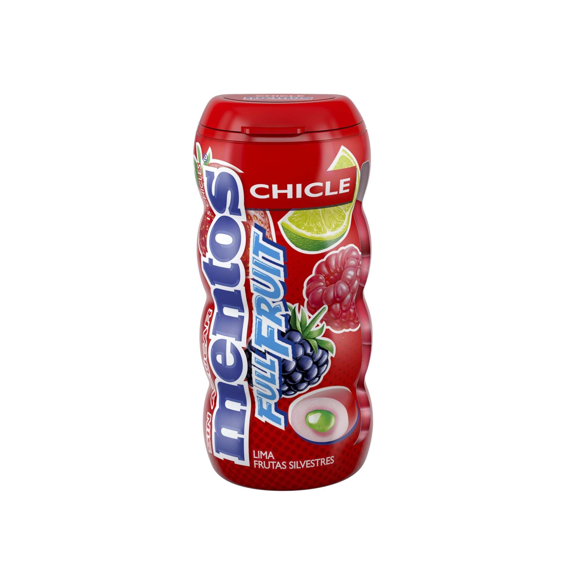 Chicle Full Fruit Lima Frutas Silvestres 30 g Mentos
