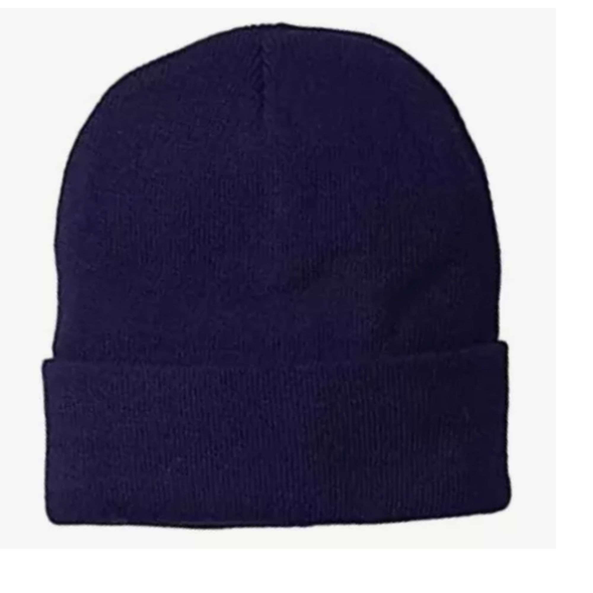 Ekolmac - Gorro Beanie De Lana Con Doblez Forro Polar Adulto Juvenil Azul