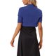 thumbnail image 3 of INSPIRE CHIC Bolero de Manga Corta para Mujer, Chaqueta Abierta, Cárdigan Recortado Azul Real L, 3 of 6