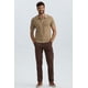 thumbnail image 1 of Polera Hombre Tejida Líneas Camel, 1 of 4