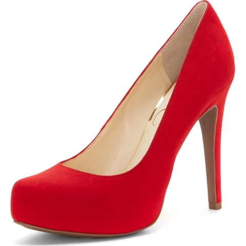 Zapato Jessica Simpson Parisah Para Mujer Con Plataforma, Modelo Pump, Color Rojo 6.5