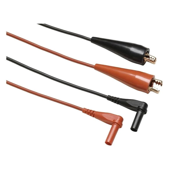 Juego de cables de prueba Fluke TL28A, pinza de 2 vías, uno rojo y uno negro