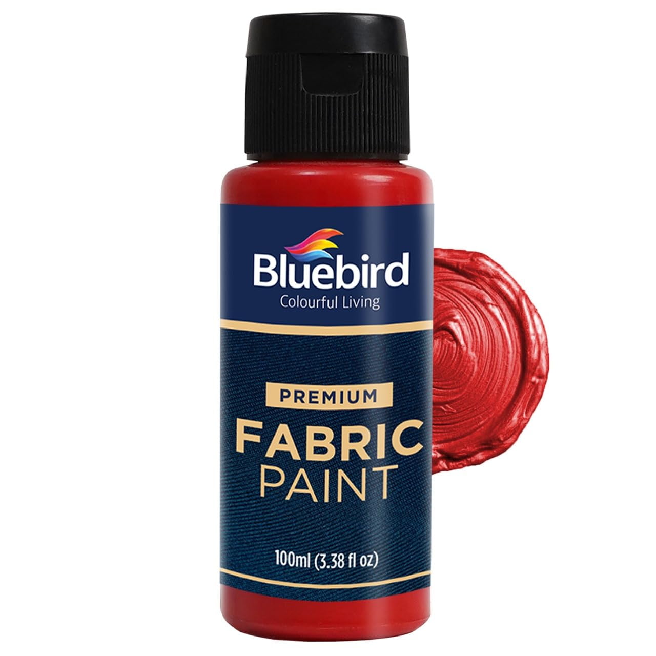 Pintura De Tela Bluebird Rojo Bermellón De 100 Ml Para Decoración De Pascua