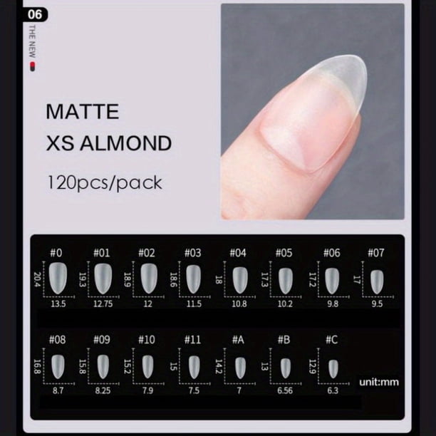 120 Pcs,Clear Nail Tips,Full Cover Fake Nail Tips With Box,Acrylic Matte False Nail Tips For Nail Salons Home DIY